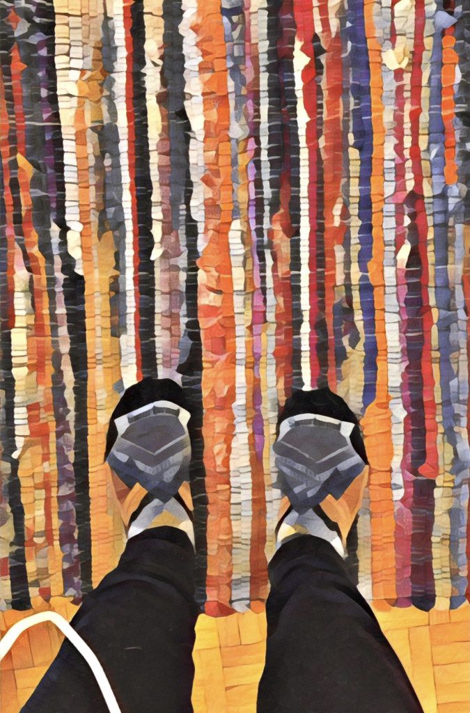 Feet on the ground