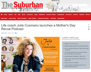 The Suburban - Life coach Julie Cusmariu launches a Mother's Day Revue Podcast