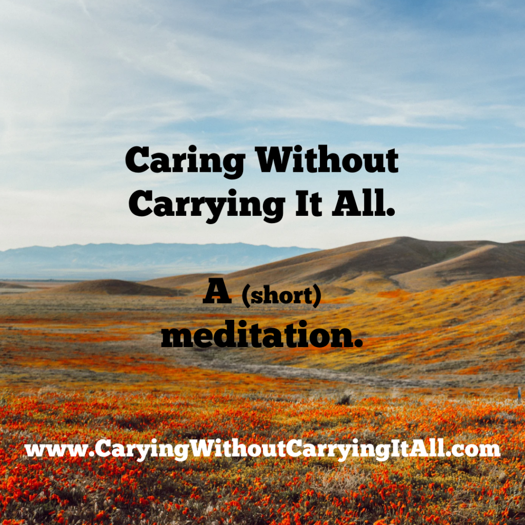 Meditation to let go.